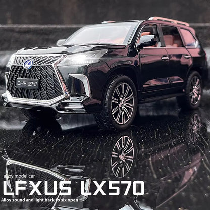 Lexus LX570 1:24 Alloy Diecast Model – Realistic Off-Road SUV Toy Car for Kids & Adults