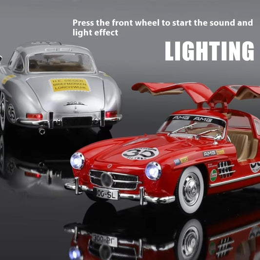 1:24 Retro 300SL Alloy Model Car with Sound & Light
