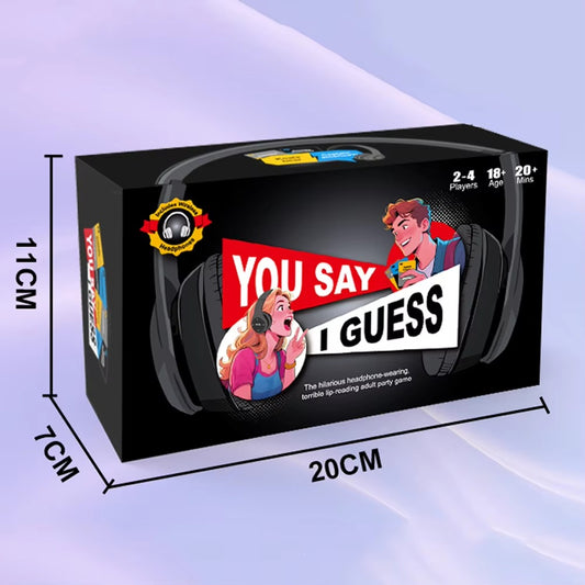 You Say I Game – Funny Lip Reading Party Board Game with Headphones