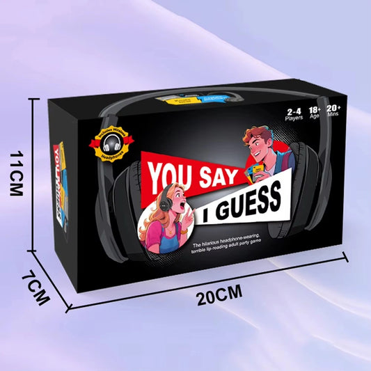 You Say I Game – Funny Lip Reading Party Board Game with Headphones