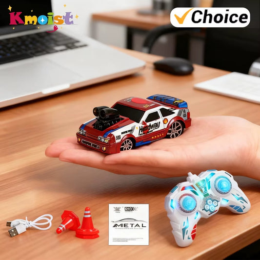 1:64 4WD Alloy Mini RC Racing Car – 2.4GHz Remote Control High Speed Simulation Car Toy for Kids