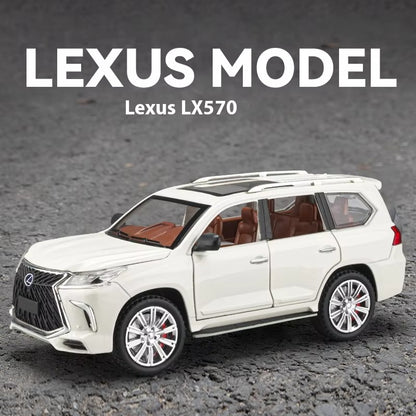 Lexus LX570 1:24 Alloy Diecast Model – Realistic Off-Road SUV Toy Car for Kids & Adults