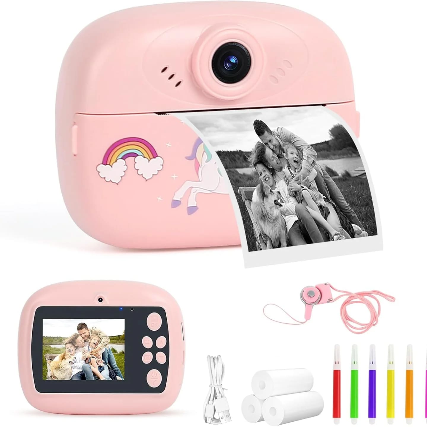 Mini Camera Printer – Instant Digital Camera & Printer for Kids