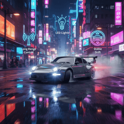 1.24 Scale High-Speed Porsche 4WD RC Drift Car 20KMH