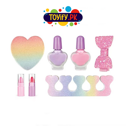 High Fashion Kids Makeup Set – Portable Cosmetic Case for Girls’ Beauty Play