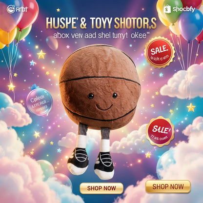 Cute Basketball Plush Toy – Soft Stuffed Sports Ball Pillow
