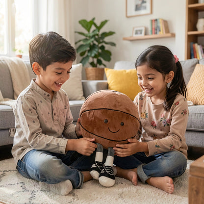 Cute Basketball Plush Toy – Soft Stuffed Sports Ball Pillow