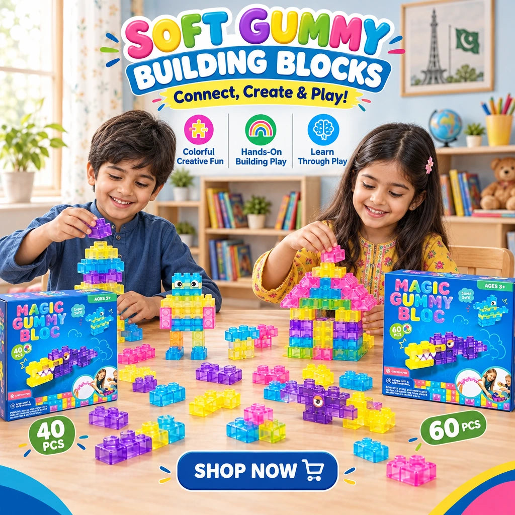Soft Gummy Building Blocks