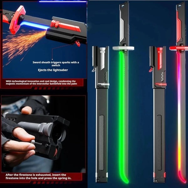 Kids Multi-Color Battle Laser Sword With Smoke
