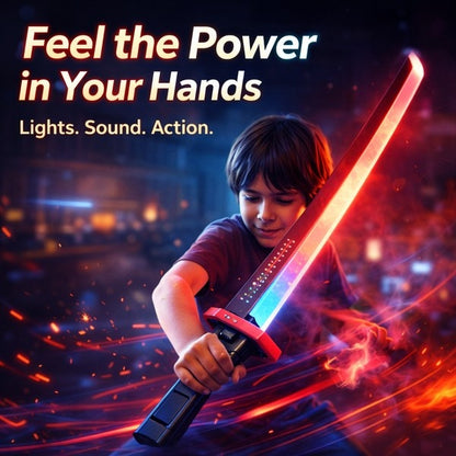 Kids Multi-Color Battle Laser Sword With Smoke