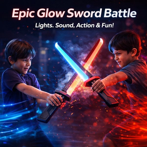 Kids Multi-Color Battle Laser Sword With Smoke