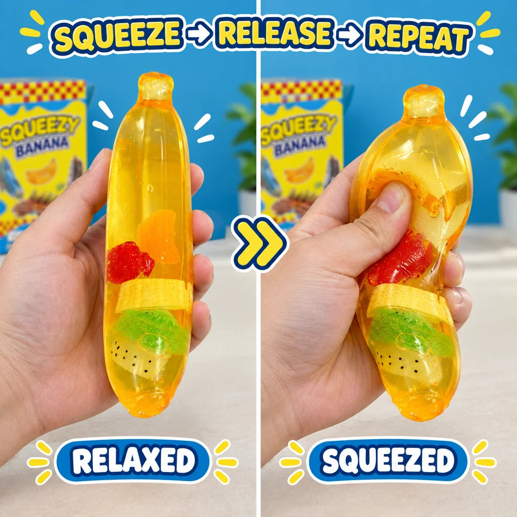 Squeezy Banana Stress Relief Squishy