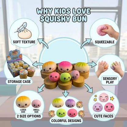 Bun Squishy Fidget Dumpling Toy for Kids