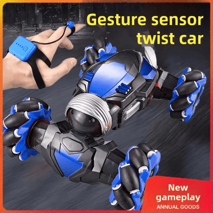 Gesture Sensor RC Stunt Car – Dual Control, Flips, Spins & LED Effects
