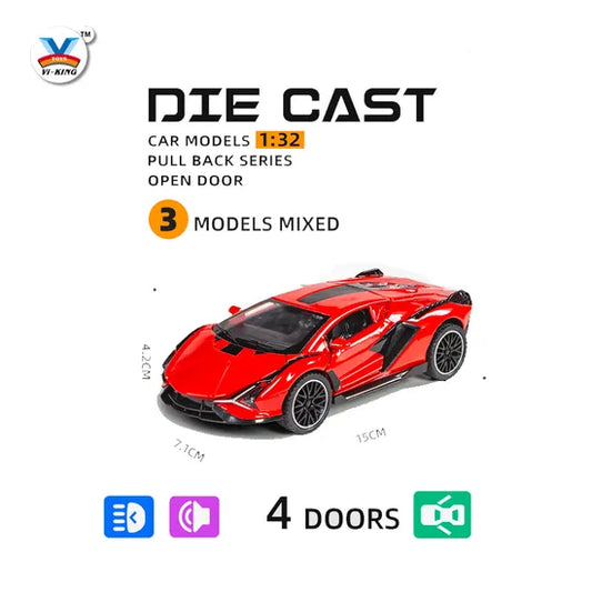 Diecast 1:32 Lamborghini Centenario Model Car – Luxury Alloy Sports Car with Light & Sound