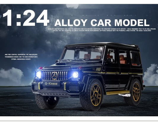 Double Silencer Mercedes G-Wagon – 1:24 Alloy Diecast SUV Model for Collectors & Kids