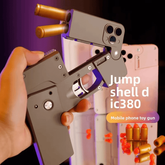 Foldable Mobile Phone Soft Bullet Gun Toy for Kids
