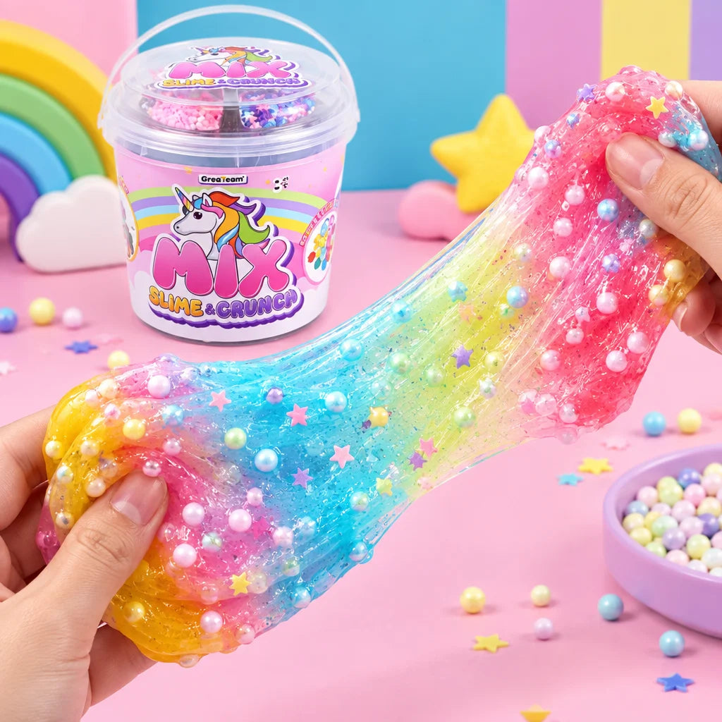 Unicorn Mix Slime & Crunchy