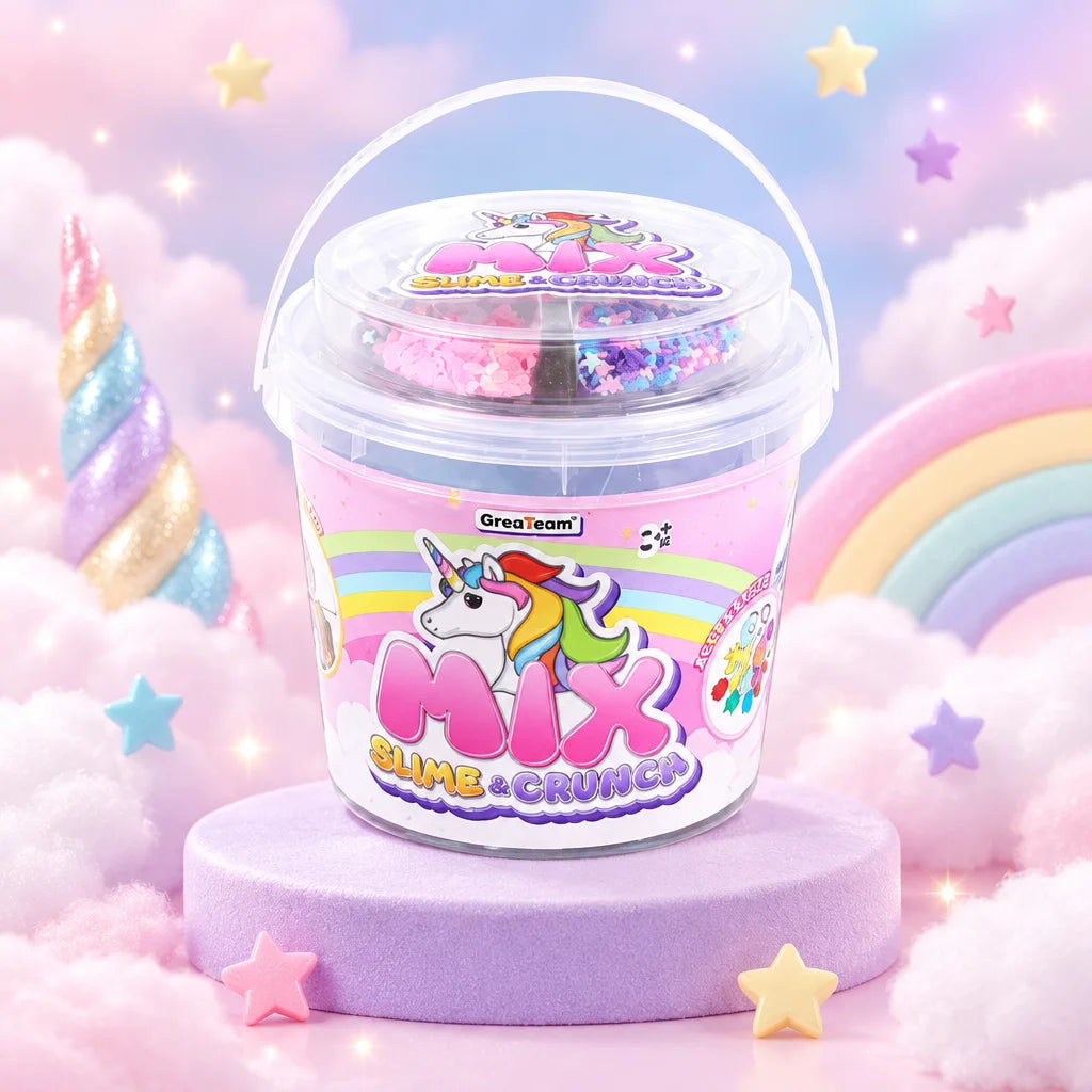 Unicorn Mix Slime & Crunchy